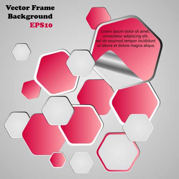 Background polygons cut paper- design template. Vector illustrat - Vector, Image