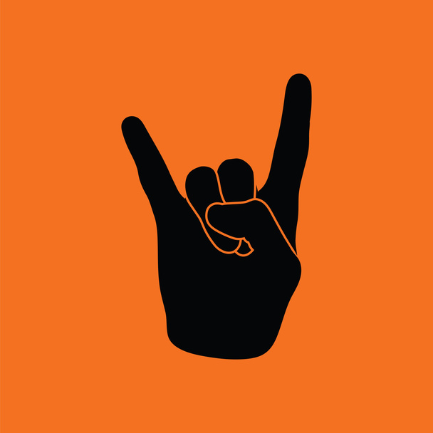 Rock hand icon - Vektor, kép