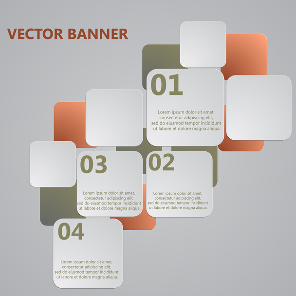 Modern Design. Banner Design - Vektor, obrázek