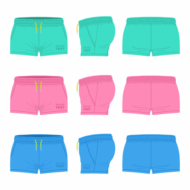 Women's  sport shorts - Vector, Image