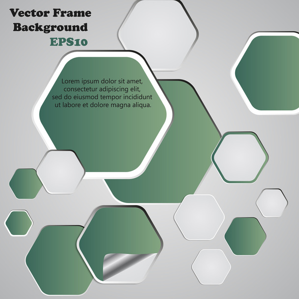Background polygons cut paper- design template. Vector illustrat - Vector, Image