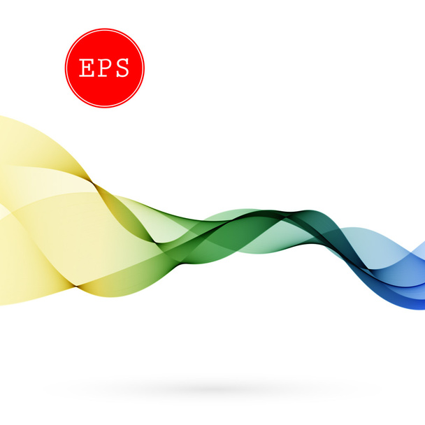 パンフレット、ウェブサイト、デザイン ベクトル色抽象スペクトルのスモーキーな波背景. - ベクター画像