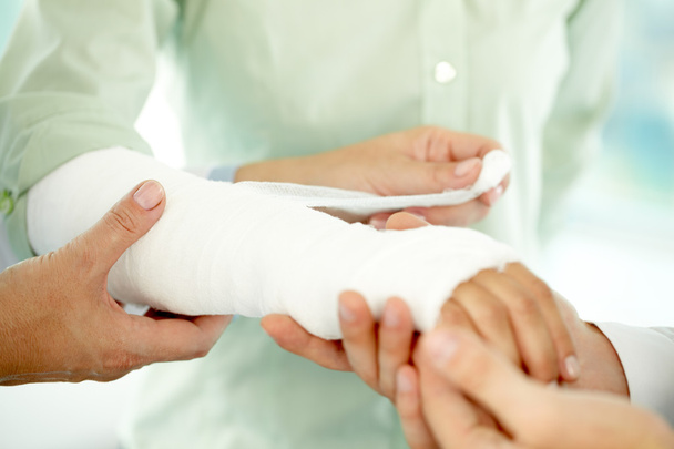 broken arm in bandage  - Photo, Image