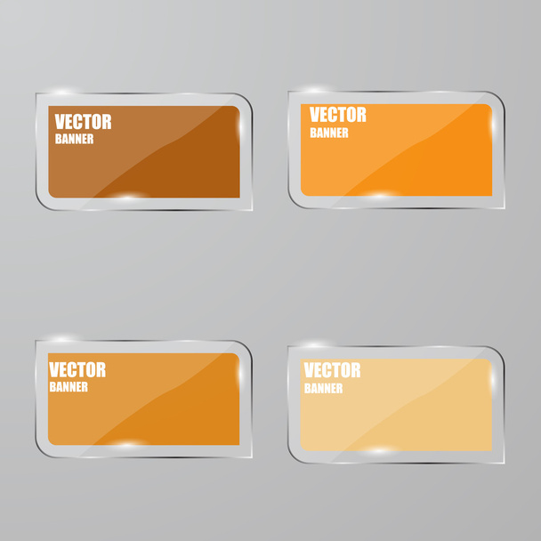 Vector infographic. banners set.Glass - Vector, Image