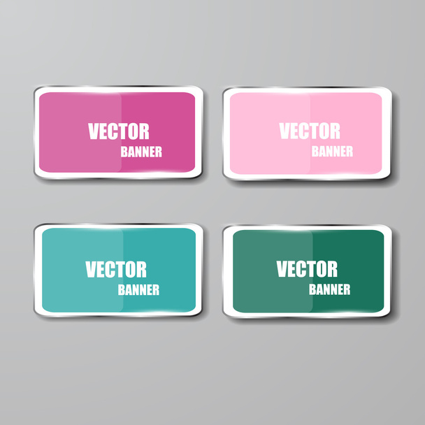 Vector infographic. banners set.Glass - ベクター画像