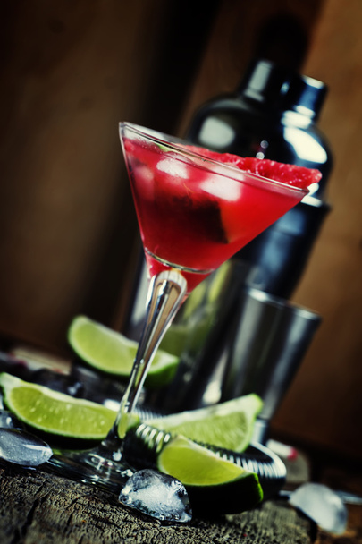 Alcoholic cocktail with watermelon   - Photo, Image