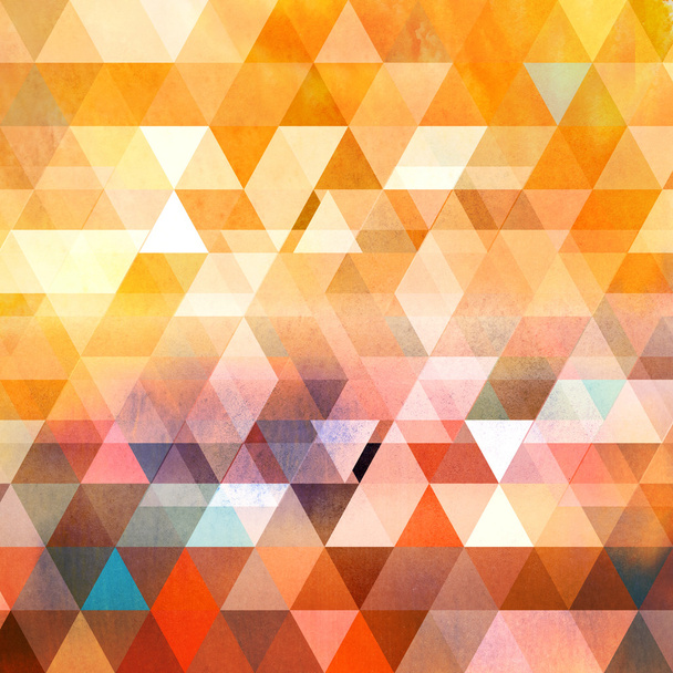 Watercolor geometric background with triangles - Foto, Imagem