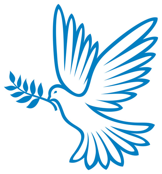 Dove of peace - Wektor, obraz