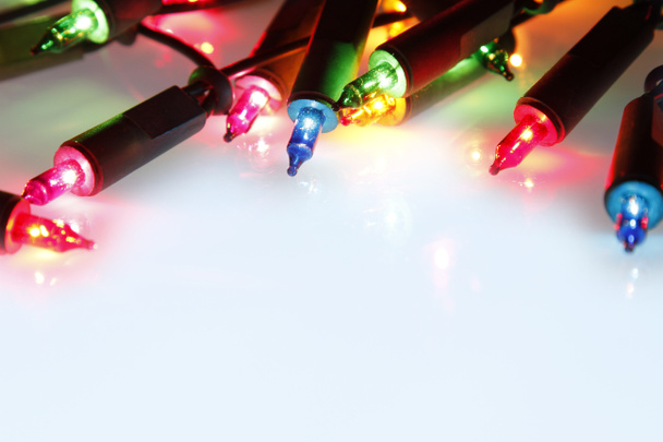 Christmas lights glowing - Photo, Image
