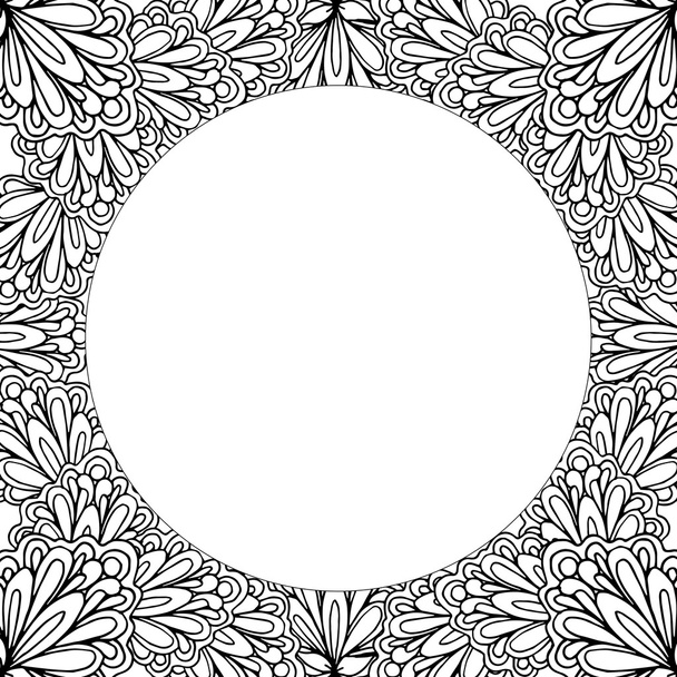 ornamentální květinový rám - Vektor, obrázek