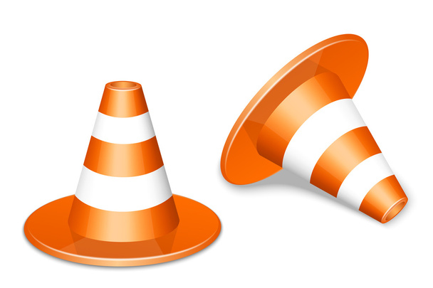 Icona dei coni stradali. Illustrazione vettoriale
 - Vettoriali, immagini