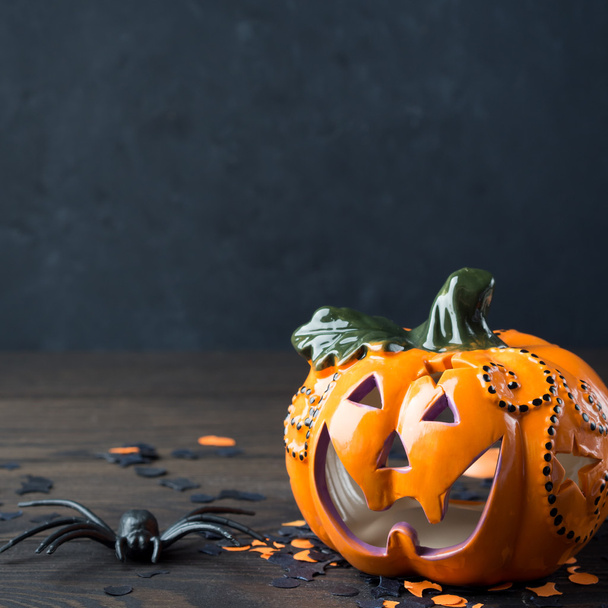 Dark Halloween background. Square - Photo, Image