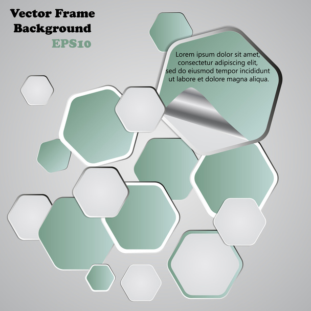Background polygons cut paper- design template. Vector illustrat - Vektori, kuva