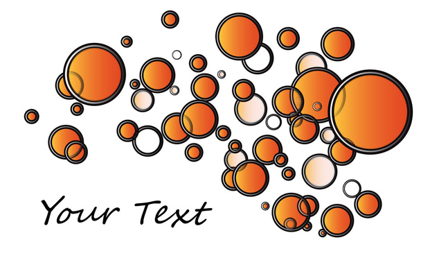 Naranja Tu texto
 - Vector, imagen