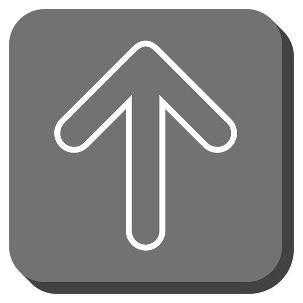 Rounded Arrow Up Rounded Square Vector Icon - Διάνυσμα, εικόνα