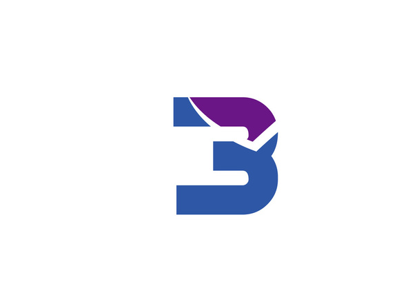 抽象的な数 3 ロゴ シンボル アイコンを設定 - ベクター画像