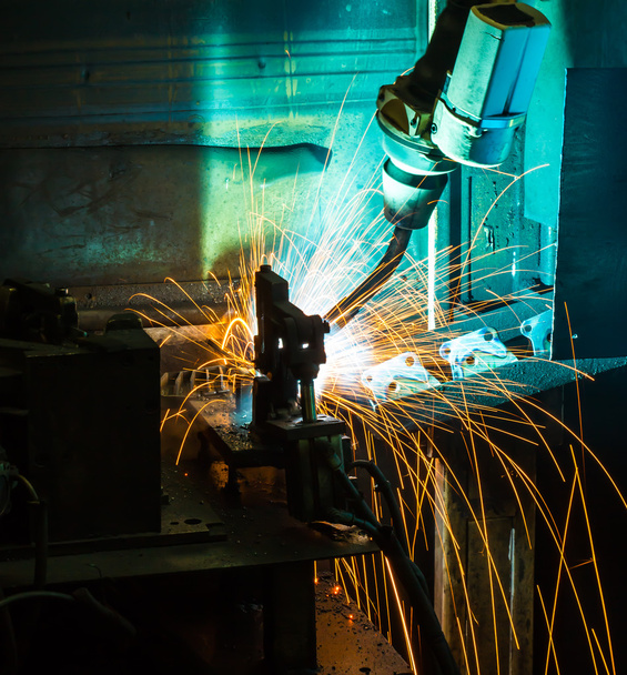 welding robot in Industrial automotive - Photo, Image