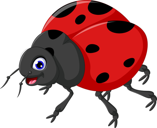 Симпатичный ladybug мультфильм для вас дизайн
 - Фото, изображение