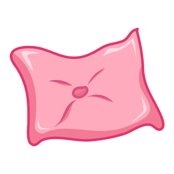 розовая подушка изолированная иллюстрация
 - Вектор,изображение