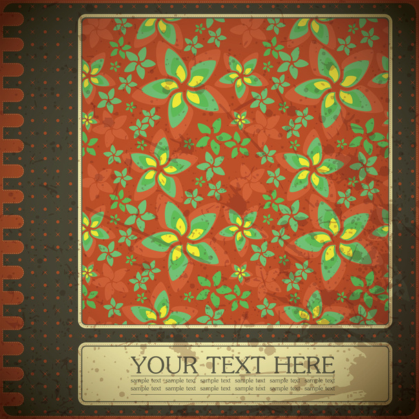 Floral card - Vector, Imagen