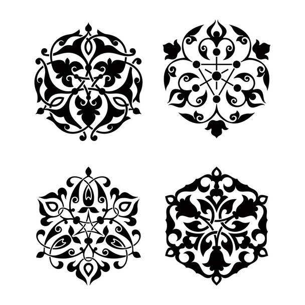 Conjunto de ornamento oriental árabe
 - Vector, imagen