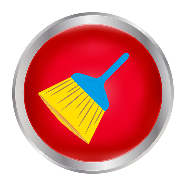 cleaning brush logo vector - Vector, Imagen