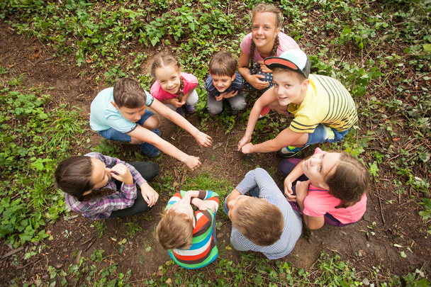 Children having fun outdoor - Photo, Image