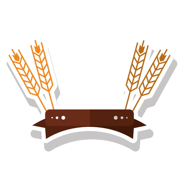 Изолированное пшеничное ухо
 - Вектор,изображение