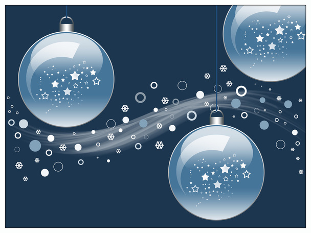 抽象的な青いクリスマス背景 - 写真・画像