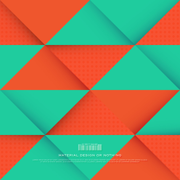abstract, colorful background with triangular frames. vector geometric, fashion wallpaper template. material design backdrop. origami style, vector layout - Vektor, Bild
