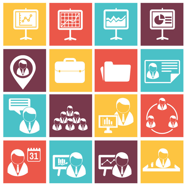 Human resources icons - Vector, Image
