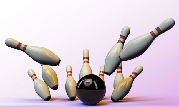 Bowling pins - Foto, afbeelding