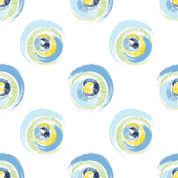 Grunge círculos multicolores sobre fondo blanco
 - Vector, imagen