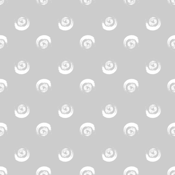 Grunge bílé kruhy na šedém pozadí - Vektor, obrázek