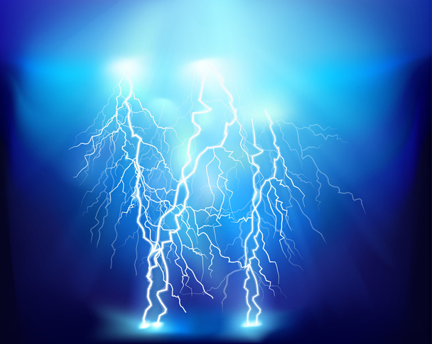 Thunderstorm. Vector illustration. - Vector, Image