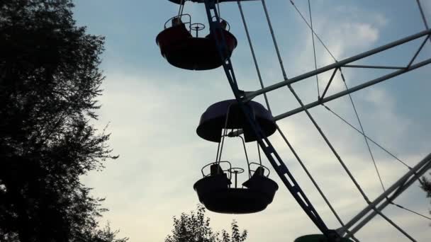 Ferris wheel in the shade - Footage, Video