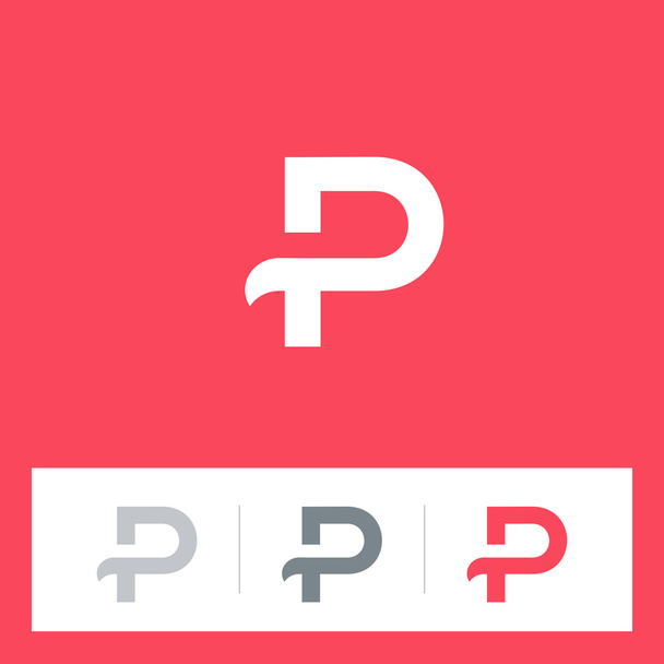 P lettre logo icônes ensemble
 - Vecteur, image