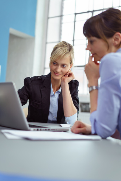 Two female business executives in a meeting - Photo, Image
