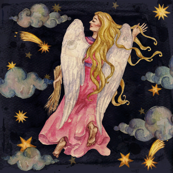 Segno zodiacale - Vergine. Illustrazione acquerello
. - Foto, immagini