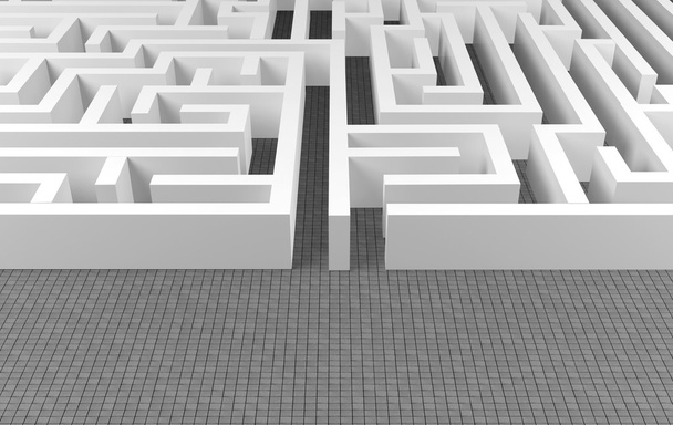 Labyrinth Hintergrund, komplexes Problemlösungskonzept - Foto, Bild