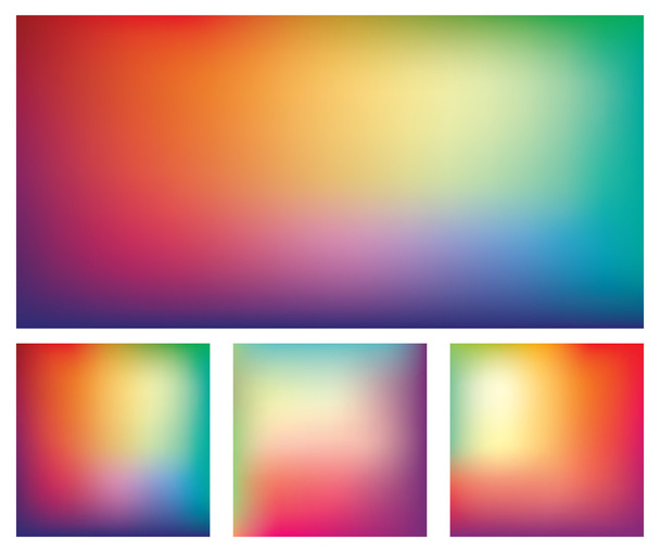 Σετ πολύχρωμα ντεγκραντέ Vector Φόντα - Διάνυσμα, εικόνα