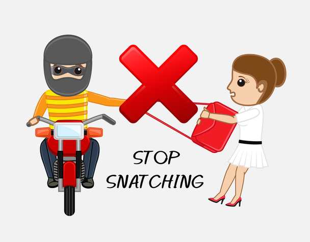 Stop Snatching Vector Concept - Vector, Image
