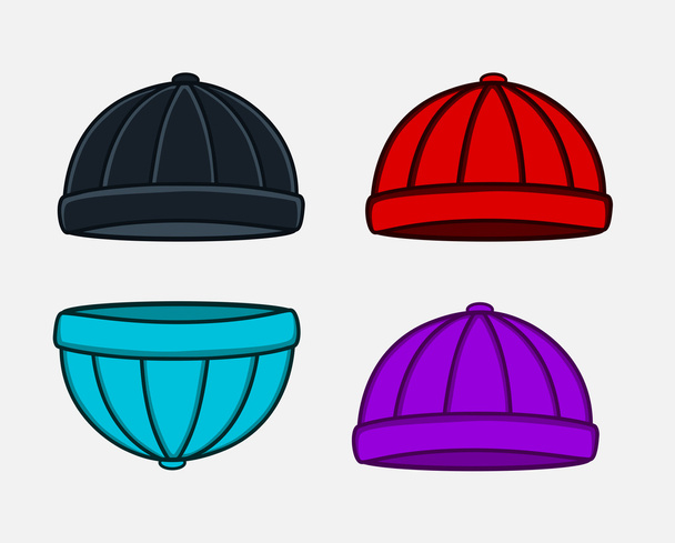 Colorful Caps Vector - Vector, Image