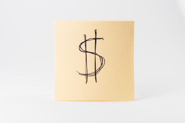 Sticky Notes Notepad Yellow Square White Background Office Suppl - Foto, afbeelding