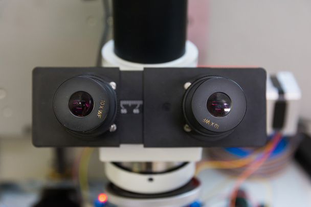 Mikroskop Kameragerät Drucken untersuchen Industrie Qualität Maschine  - Foto, Bild
