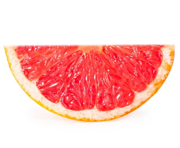 Slices of grapefruit isolated on white background - Foto, imagen