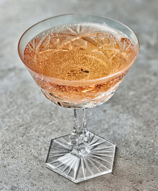 glass of pink champagne - Photo, Image