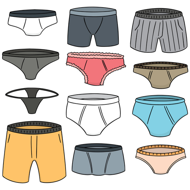 vector set of underwear - Vector, Image