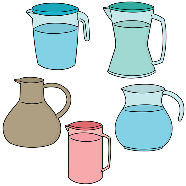vector conjunto de jarra de agua
 - Vector, Imagen