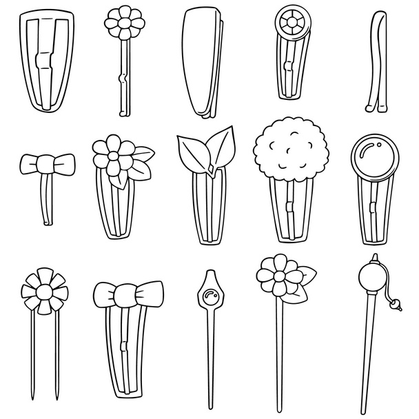 vector set of hairpin - Vector, Image